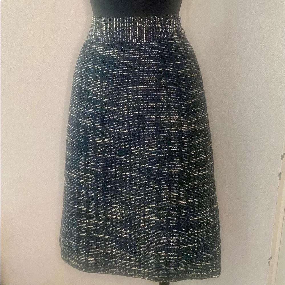 Banana Republic Blue Tweed Skirt Size 2